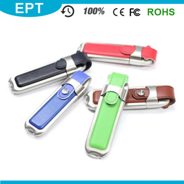 Metal Adge Belt Leather USB Flash Drive pour ordinateur portable (EL006)